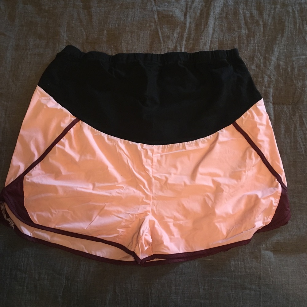 Maternity athletic shorts.